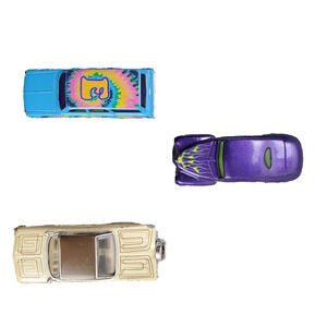 Retro Lowrider Hot Wheel Lot of 3 Boy's Collectible Toys 2012 Multi-Color